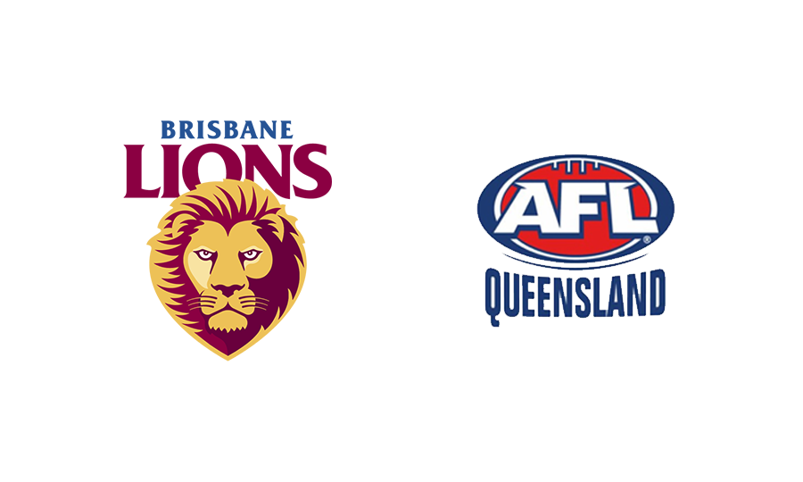 AFL QLD and Brisbane Lions logos