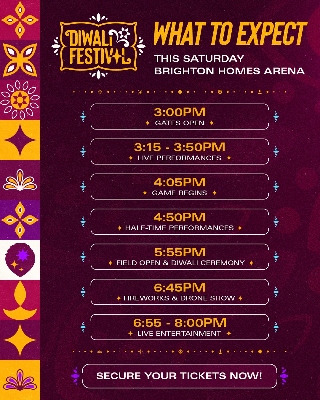 Diwali schedule