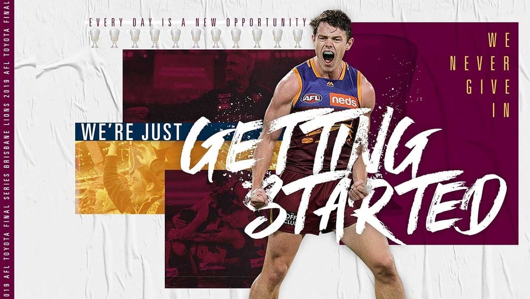 2019 Lions Afl Finals Series We Re Just Getting Started