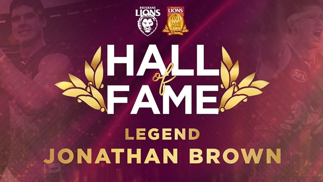 Jonathan Brown Receives Brisbane Lions Hall Of Fame Legend Status