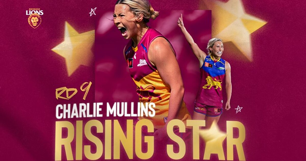 Charlie Mullins Claims Round 9 AFLW Rising Star Nomination Charlie Mullins Claims Round 9 AFLW Rising Star Nomination