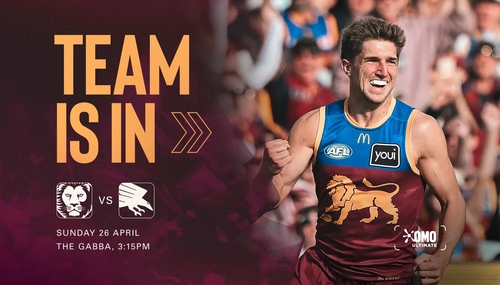 Lions team selection graphic